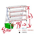 Double-sided ladder family balcony planting automatic soilless planting hydroponics pvc pipe